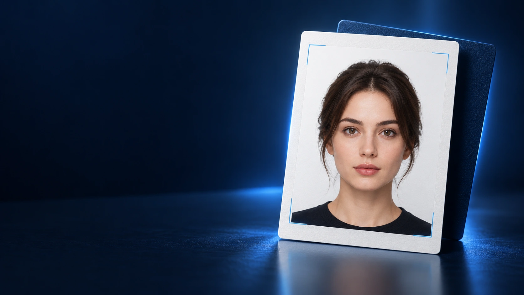 Авторская обложка ROVNO: портретная фотокарточка в синем свете